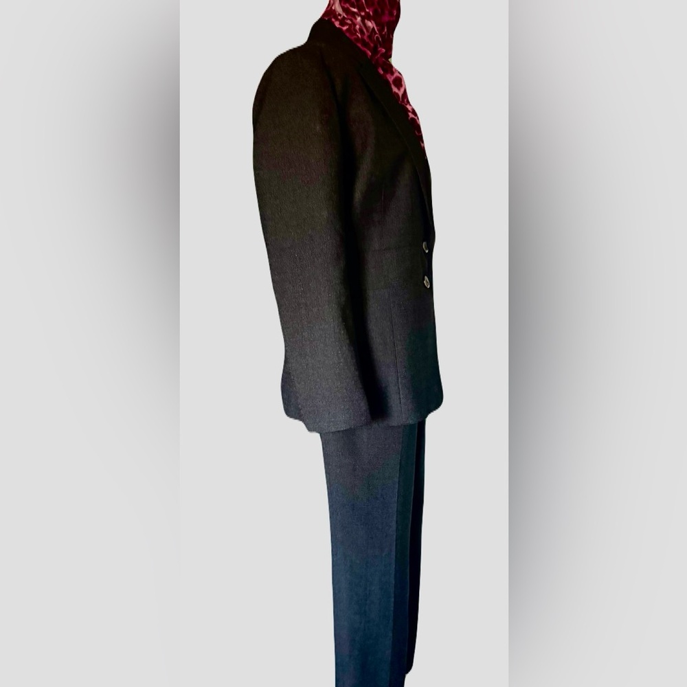 Clio NWT Classic Black Tailored Pants Suit Size 12P - Picture 4 of 9